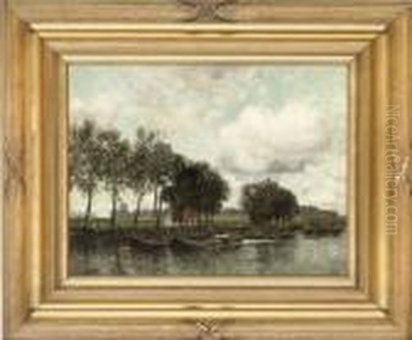 Boats On The Canal, Muiden - view 1