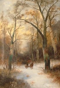 Homeward Bound Through A Winter Landscape