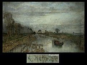 Kanallandschaft Mit Birkenhain by Karl Heffner