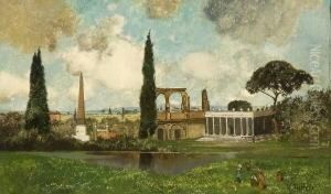 Italienische Landschaft Mit
Antiken Ruinen by Karl Heffner