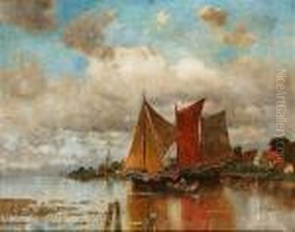Fishing Boats In An Estuary - view 1