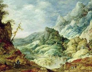 Alpine Landscape 1620 by Josse de Momper