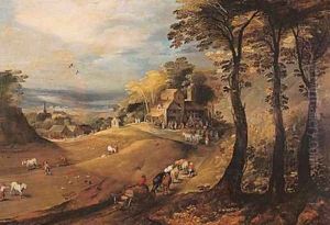 A Farm 1589-1610 by Josse de Momper