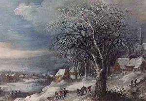 Winter Landscape by Josse de Momper