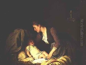 Undressing the Baby 1880 by Johann Georg Meyer von Bremen