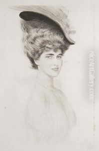 Portrait Of A Lady by Paul Cesar Helleu