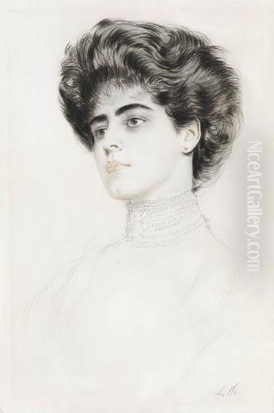 Femme Au Collier Perle - view 1