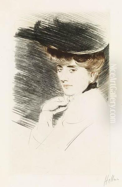 Femme Au Chapeau Noir - view 1
