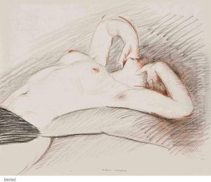 Femme Nue Allongee Aux Bras Leves by Paul Cesar Helleu