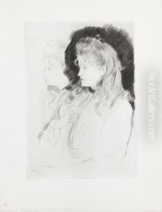 Profils Des Filles by Paul Cesar Helleu