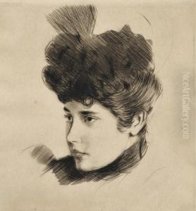 Mademoiselle Ellen Helleu by Paul Cesar Helleu