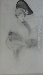 Madame Marguerite Labady, Assise, Tenant Son Manchon Madame Marguerite Labady, Assise, Tenant Son Manchon