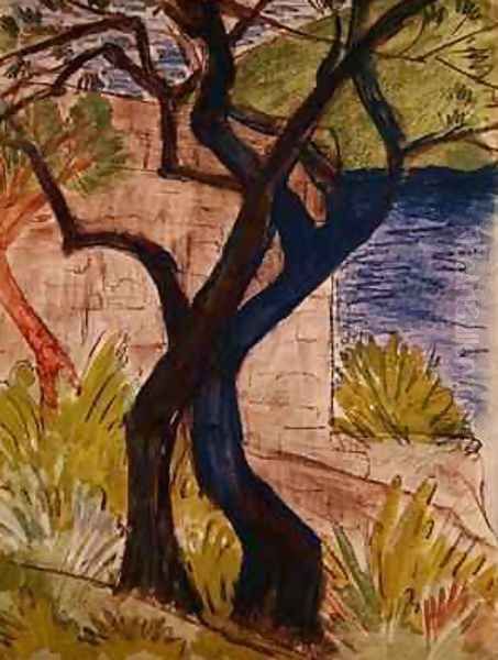 Trees before a Bridge - view 1