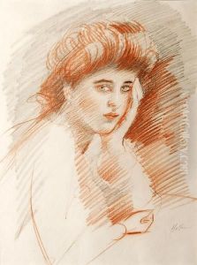 A Parisian - Study Of A Young Girl, Possiblythe Artist's Daughter
