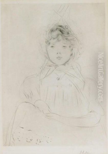 Young Girl In A Bonnet - view 1