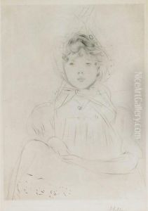 Young Girl In A Bonnet by Paul Cesar Helleu