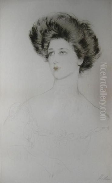 Portrait Of A Young Gazing Lady - view 1