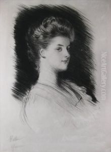 La Dutchesse D'audiffret Pasquier by Paul Cesar Helleu