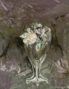Fleurs Dans Un Vase by Paul Cesar Helleu