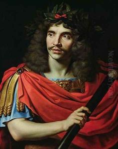 Moliere in the Role of Caesar in The Death of Pompey by Nicolas Mignard
