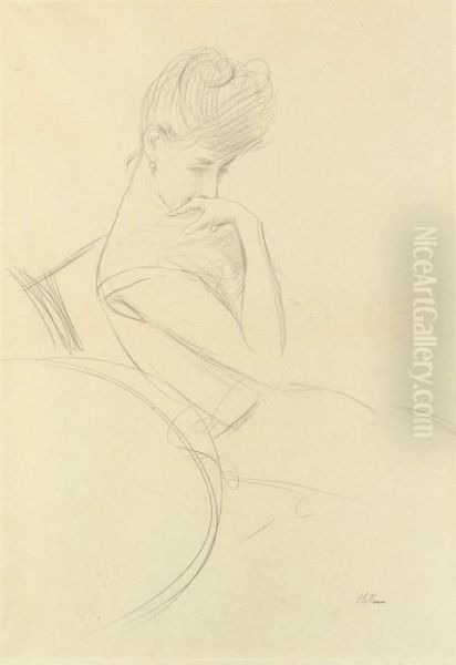 Portrait Of A Contemplative Young Lady - view 1