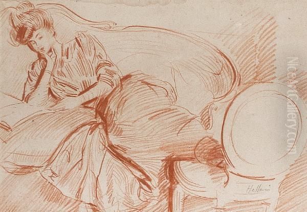 Portrait Of A Lady, Reclining - view 1