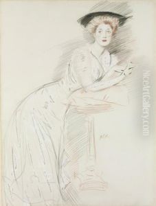 Portrait Of Miss Taylor Leaning On A Gueridon Portrait Of Miss Taylor Leaning On A Gueridon