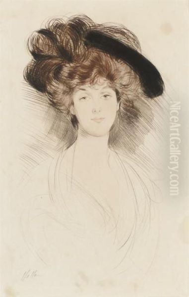 Portrait Of A Lady In A Hat - view 1