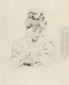 Girl Reading by Paul Cesar Helleu