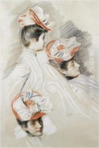 Etudes De Femmes by Paul Cesar Helleu