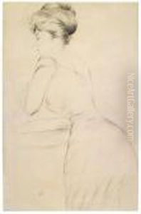 Femme De Trois-quart by Paul Cesar Helleu