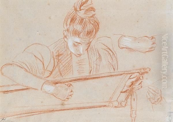 Drawing Of A Woman (double Sided) - view 1