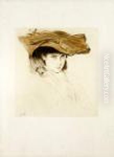 Jeune Femme Au Chapeau - view 1