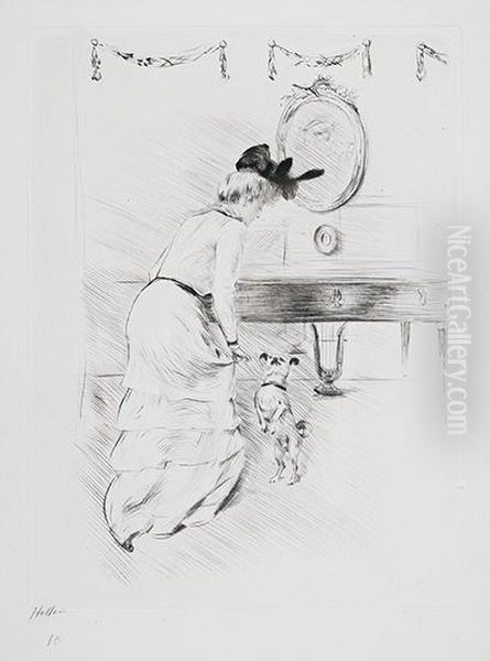 Elegante Et Petit Chien Faisant Le Beau - view 1