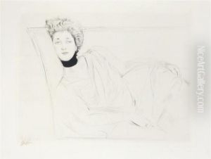 Femme Se Reposant by Paul Cesar Helleu