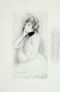 Jeune Pensive by Paul Cesar Helleu