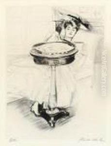Sommeil (montesquiou Lv) by Paul Cesar Helleu