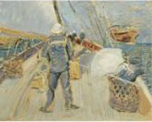 A Bord by Paul Cesar Helleu