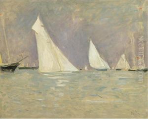 Courses De Voiliers A Cowes by Paul Cesar Helleu
