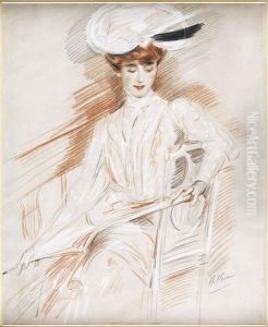 The Parasol by Paul Cesar Helleu