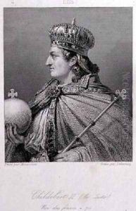 Childebert King of Austrasia by Raymond Auguste Quinsac Monvoisin