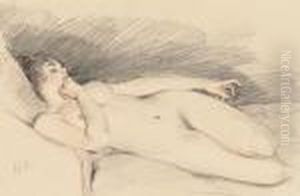 Nue En Repos by Paul Cesar Helleu