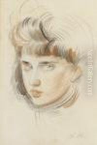 Portrait Of The Artist's Daughter Ellen, Age 10-12.