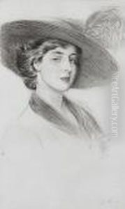 Lady In A Hat by Paul Cesar Helleu