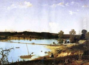 Bridge over Hunting Lake Near Alexandria, Virginia