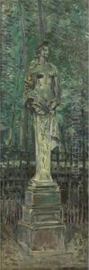 Terme Dans Le Parc De Versailles [, Term In The Park Of Versailles; Oil On Canvas] by Paul Cesar Helleu