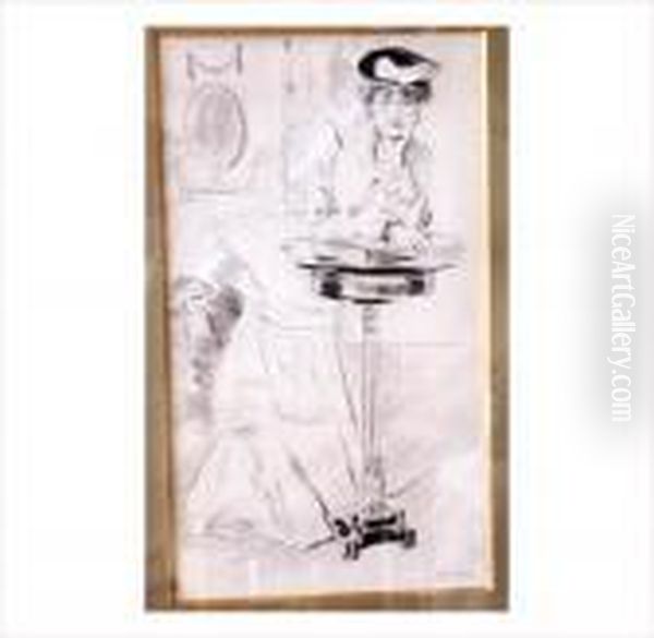 Femme Acoudee - view 1