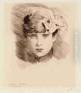 Ellen A Treize Ans by Paul Cesar Helleu