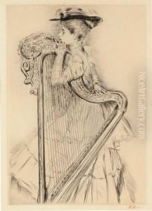 La Femme A La Harpe La Femme A La Harpe
