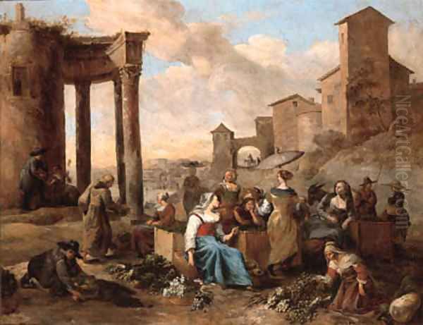Markets in Italianate towns - view 1